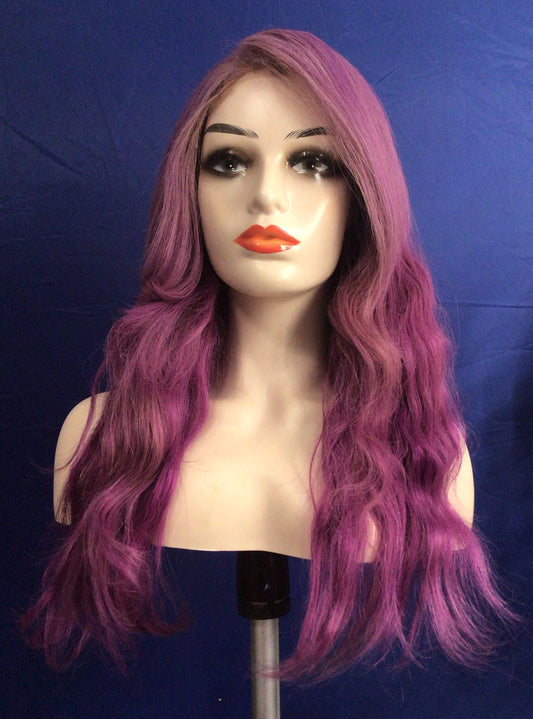 Millicent, 22inches of gorgeous purple hair, Custom wig